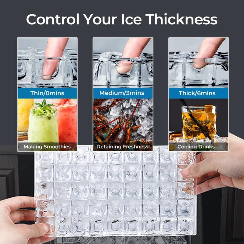 Antarctic Star 265 Lb. Daily Production Cube Clear Ice Built-In Ice Maker